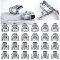 Conector para eletroduto Tandefio 3/8" em zinco fundido, 24 peças