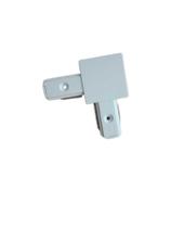 conector para emendar trilho eletrificado L branco conector para emendar trilho eletrificado L branco
