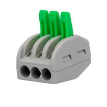 Conector para fios 4 mm² Conex 1000 Clip 3 vias e 2 vias