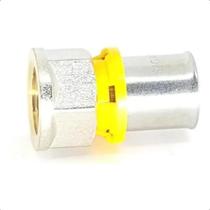 Conector Para Gás Tubo Multicamada Prensar 20mm X 1/2 Fêmea Conector Para Gás Tubo Multicamada Prensar 20mm X 1/2 Fêmea