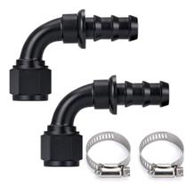 Conector para manguera PTNHZ 10AN 90 hembra giratoria a empalme de bloqueo