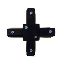 Conector para Trilho Eletrificado Emenda Tipo X Preto Makled