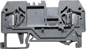 Conector Passagem Mola 4mm²- Frontal 2 Vias Cinza Bm4-f2