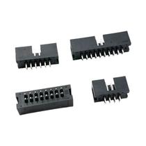 Conector PCB De Agulha Curva Reta De Dupla Fileira Macho 2.54mm 10 Peças Soquete DC3 Header 6P-40P