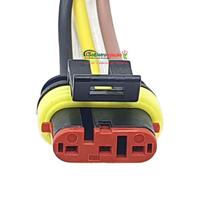 Conector Plug 03 Vias Módulo Lanterna de Led Chevrolet S10