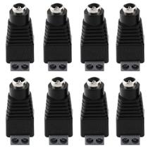 Conector Plug Adaptador P4 Femea Kit 8 Unidades Conex1000 Intelbras Unidades Cftv Cameras Vigilancia