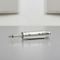 Conector Plug Adaptador Xlr Fêmea Para P10 Macho Mono Sap003