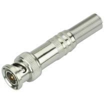 Conector Plug Bnc Com Mola Solda 6mm Chipsce