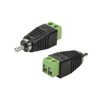 Conector Plug Borne Rca Macho Com Borne Parafuso