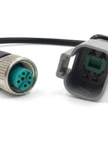 Conector Plug Chicote 4 vias com Conector M12 4 vias Femêa Conector Plug Chicote 4 vias com Conector M12 4 vias Femêa