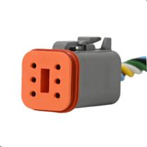 Conector Plug Conector Deutsch 6 vias Dt04-6p/ Dt06-6s Conector Plug Conector Deutsch 6 vias Dt04-6p/ Dt06-6s