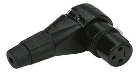 Conector Plug Femea Xlr Canon 90 Graus Em L Alta Qualidade