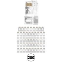 Conector Plug Macho Conexão Rj45 Cat6 Intelbras Conex 1000 Para Cabo de Rede Lan 200 Unidades Conector Plug Macho Conexão Rj45 Cat6 Intelbras Conex 1000 Para Cabo de Rede Lan 200 Unidades
