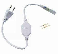 Conector plug para mangueira de led chata Bivolt Conector plug para mangueira de led chata Bivolt