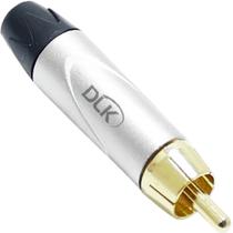 Conector Plug RCA Bucha Preta 6mm Datalink