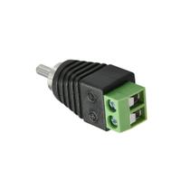 Conector Plug Rca Macho Com Borne - Cftv Audio Video Kit 5