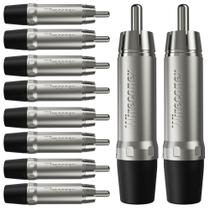 Conector Plug Rca Macho Wc 1212 Bk Wireconex 10unidades F108