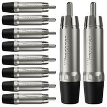 Conector Plug Rca Macho Wc 1212 Bk Wireconex 10unidades - Pç / 10
