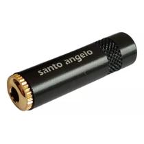 Conector plug santo angelo p2 estereo sas linha femea ouro
