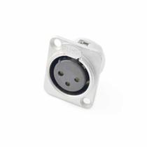 Conector plug santo angelo xlr femea painel 3 polos sa2x