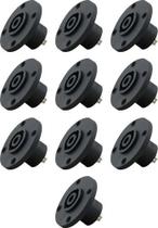 Conector Plug Speakon Fêmea Kit Com 10 Unidades Linha Pesada Conector Plug Speakon Fêmea Kit Com 10 Unidades Linha Pesada
