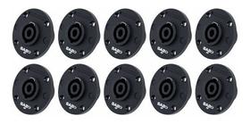 Conector Plug Speakon Fêmea Kit Com 10 Unidades Sa2x Pro Nfe