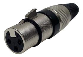 Conector Plug Xlr Femea De Linha It Blue - Le-5592 Conector Plug Xlr Femea De Linha It Blue - Le-5592