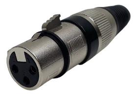 Conector Plug Xlr Femea De Linha It Blue - Le-5592