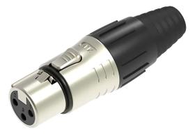 Conector plug xlr fêmea seetronic scsf3