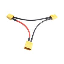 Conector Plug XT60 14AWG 100mm Macho E Fêmea, Adaptador De Bateria De Fio De Silicone Em Forma De Y