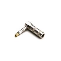 Conector / Plugue P10 L Mono 90* - Ponta banhada a ouro - Santo Angelo P10ML .