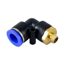 Conector Pneumático de Cotovelo - Tubo de Rosca Macho 4mm-12mm (1/8" - 1/4")