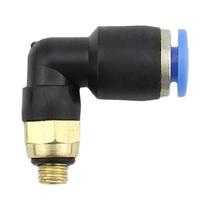 Conector Pneumático Em Forma De L, Acoplamento Rápido M5 6 1/8 1/4 3/8 1/2 Rosca BSPT Encaixe De