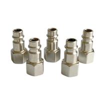Conector Pneumático Rápido Tipo Europeu PF20 G1/4 BSP1/4 Com Rosca Fêmea 5 Peças Para Compressor De