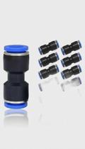 Conector Pneumático Reta PU 6mm Engate Rápido 10 Peças Conector Pneumático Reta PU 6mm Engate Rápido 10 Peças