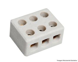 Conector Porcelana 10Mm 3 Polos 04.12 c/10pcs