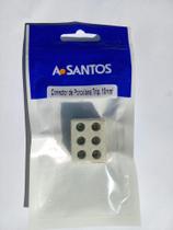 conector porcelana 3p 10mm asantos cartelado