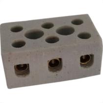 Conector Porcelana Asantos 3 Polos 10Mm 2220 Conector Porcelana Asantos 3 Polos 10Mm 2220