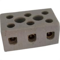 Conector Porcelana Asantos 3 Polos 6Mm 2218 Conector Porcelana Asantos 3 Polos 6Mm 2218
