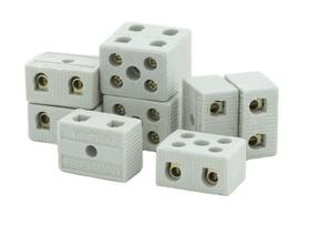 Conector Porcelana Bipolar 6mm 10 Peças Thompson