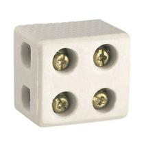 Conector porcelana bipolar - ligação de fios de até 10mm², 50A - 250V Conector porcelana bipolar - ligação de fios de até 10mm², 50A - 250V
