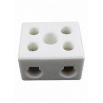 Conector Porcelana Brasfort 2 Polos - 10Mm Fixar - 8609 . / Kit C/ 10 Peças