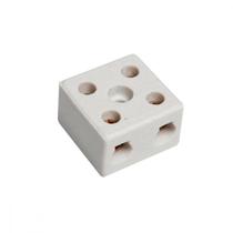 Conector Porcelana Brasfort 2 Polos 16Mm 8766 - Kit C/50 Conector Porcelana Brasfort 2 Polos 16Mm 8766 - Kit C/50