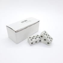 Conector Porcelana Cerâmica Normal - Fertak Tamanho: Tripolar 10mmQuantidade: 60 unid Fertak - 8204