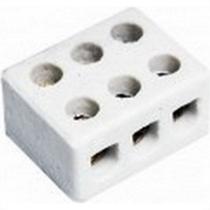 Conector Porcelana Foxlux 3 Polos 10Mm Conector Porcelana Foxlux 3 Polos 10Mm