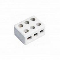 Conector Porcelana Foxlux 3 Polos 16Mm Conector Porcelana Foxlux 3 Polos 16Mm