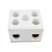 Conector Porcelana Interneed 2 Polos 06Mm 66071 - Kit C/10 Conector Porcelana Interneed 2 Polos 06Mm 66071 - Kit C/10
