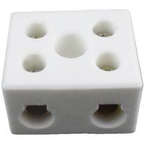 Conector Porcelana Interneed 2 Polos 16Mm 66118 - Kit C/10 Conector Porcelana Interneed 2 Polos 16Mm 66118 - Kit C/10