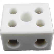 Conector Porcelana Interneed 2 Polos 16Mm 66118 - Kit C/10 Conector Porcelana Interneed 2 Polos 16Mm 66118 - Kit C/10