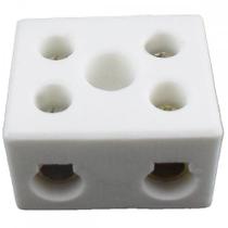 Conector Porcelana Interneed 2 Polos 16Mm 66118 - Kit C/10